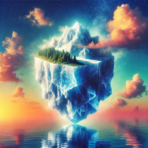 Surreal Style Iceberg