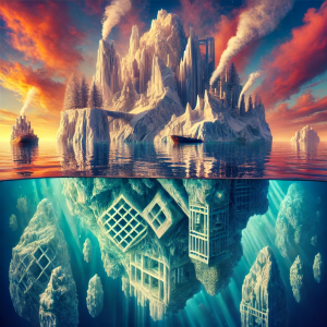 Surreal Style Iceberg