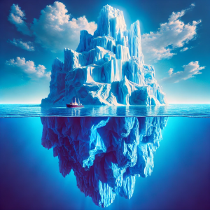 Surreal Style Iceberg