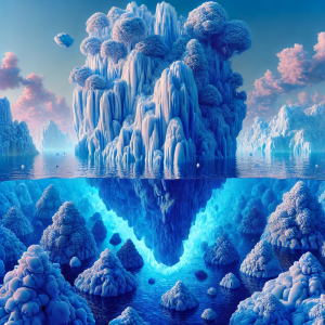 Surreal Style Iceberg