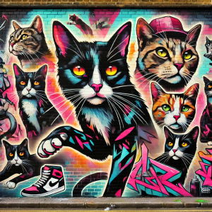 Graffity style Cat